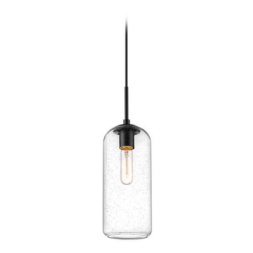 Z-Lite Monty Matte Black Mini Pendant by Z-Lite 738P17-MB