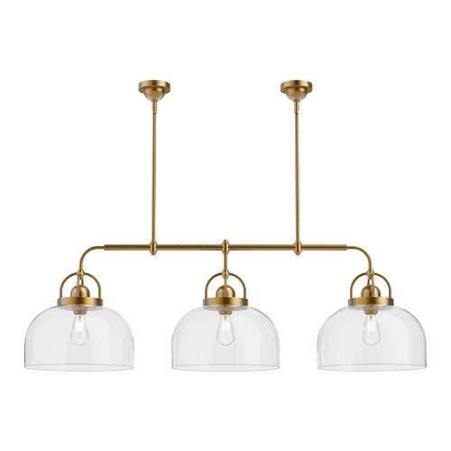 Alora Lighting Alora Lighting Lancaster Aged Gold Island Light with Bowl / Dome Shade LP461155AG