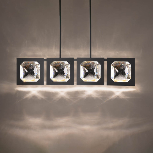 Schonbek Beyond Enchante 43-Inch LED Crystal Linear Light in Black by Schonbek Beyond BPD75243-BK