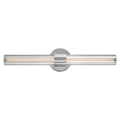 Hinkley Georgette Polished Nickel LED Vertical Bathroom Light