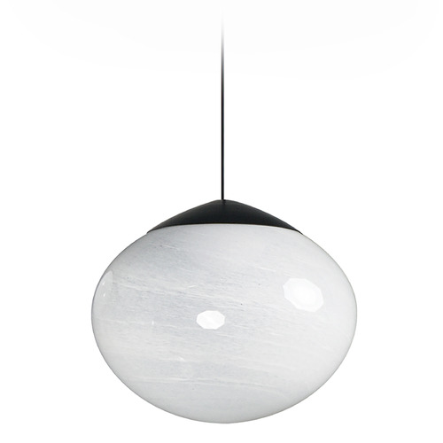 ET2 Lighting Et2 Nimbus Black LED Mini-Pendant Light with Oblong Shade E11521-113BK