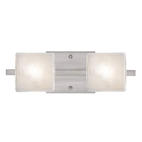 Besa Lighting Besa Lighting Paolo Satin Nickel LED Bathroom Light 2WS-7873GL-LED-SN