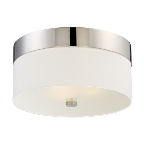 Crystorama Lighting Crystorama Lighting Grayson Polished Nickel Flushmount Light 293-PN