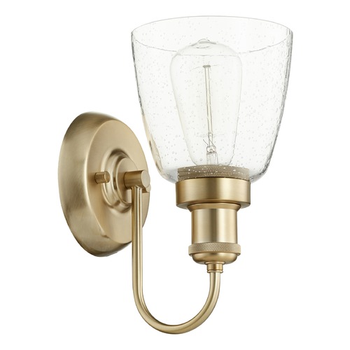 Aged Brass Sconce by Quorum Lighting