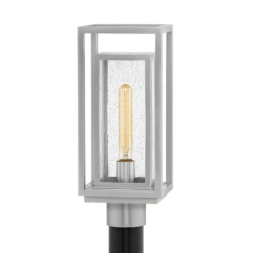 Republic Satin Nickel Post Light by Hinkley Lighting