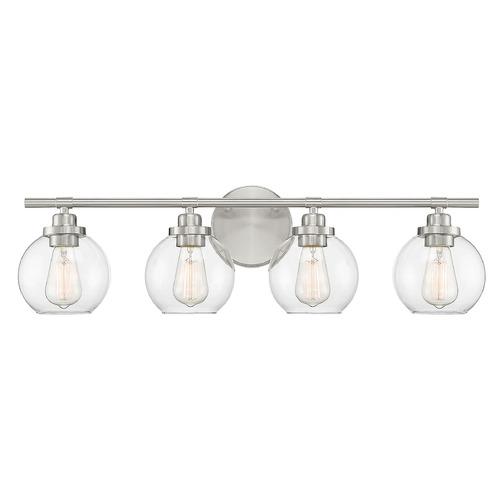 Savoy House Carson 30-Inch Satin Nickel Bathroom Light by Savoy House 8-4050-4-SN