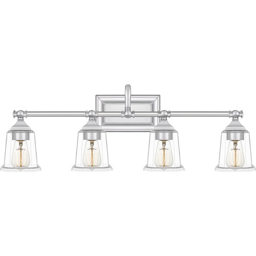 Nicholas Polished Chrome Bathroom Light by Quoizel Lighting