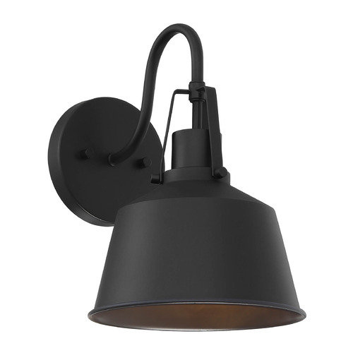 11.6-Inch Outdoor Wall Lantern in Black by Meridian