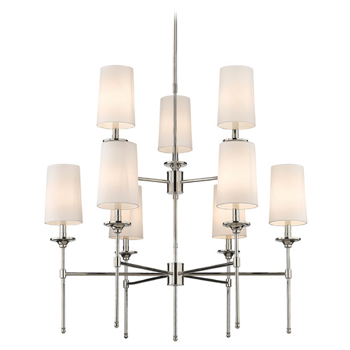 Emily Polished Nickel Chandelier by Z-Lite