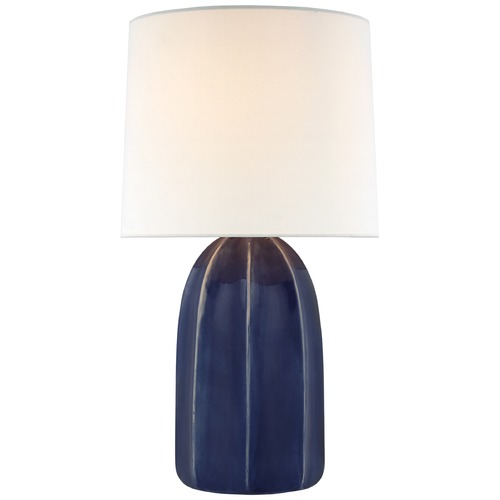 Visual Comfort Signature Collection Barbara Barry Melanie Table Lamp in Frosted Blue by Visual Comfort Signature BBL3620FMBL