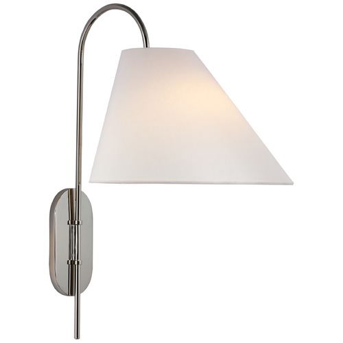 Visual Comfort Signature Collection Kate Spade New York Kinsley Wall Light in Nickel by Visual Comfort Signature KS2220PNL