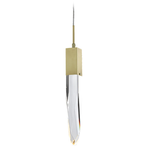 Original Aspen Brushed Brass LED Mini Pendant by Avenue Lighting