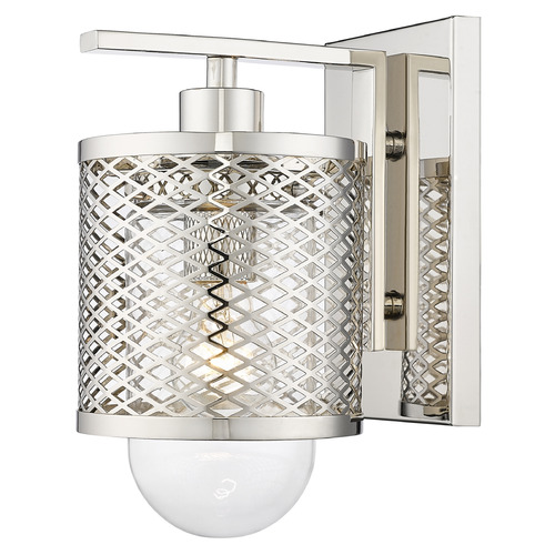 Kipton Polished Nickel Sconce by Z-Lite
