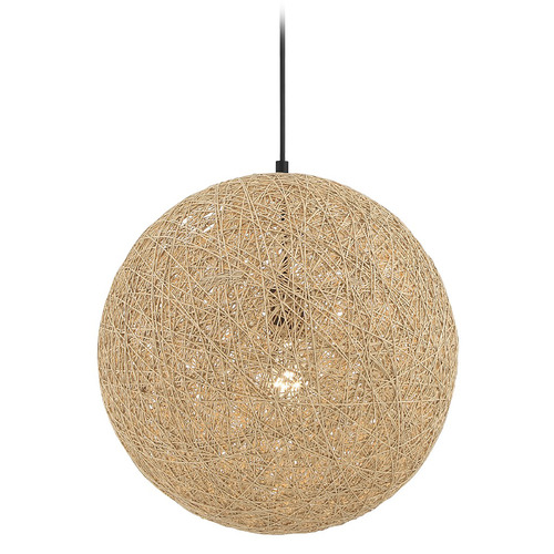 George Kovacs Lighting George Kovacs Entwined Coal Pendant Light with Globe Shade P5570-66A