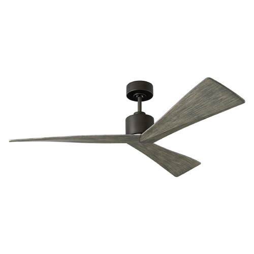 Visual Comfort Fan Collection Visual Comfort Fan Collection Adler 52 Aged Pewter Ceiling Fan Without Light 3ADR52AGP