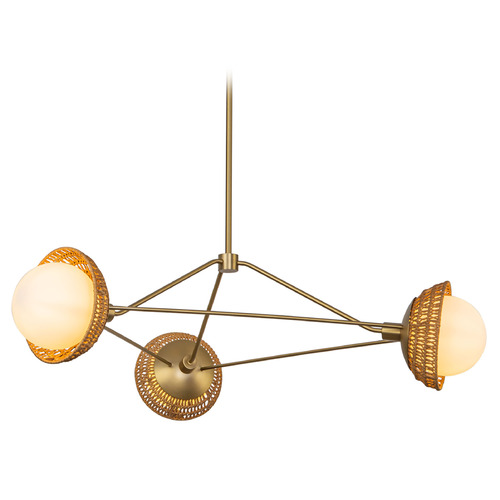 Alora Lighting Alan Pepin Perth Brushed Gold Chandelier