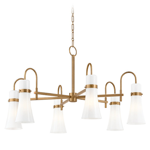 Troy Lighting Maple Patina Brass LED Chandelier