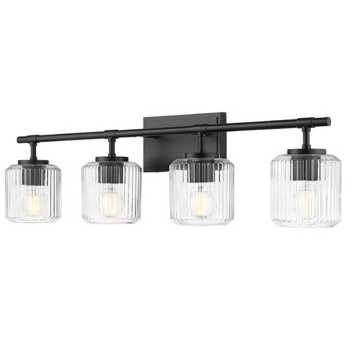 Z-Lite Landon Matte Black Bathroom Light