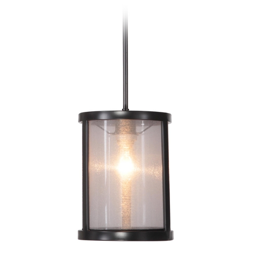 Danbury 8-Inch Matte Black Pendant by Craftmade Lighting