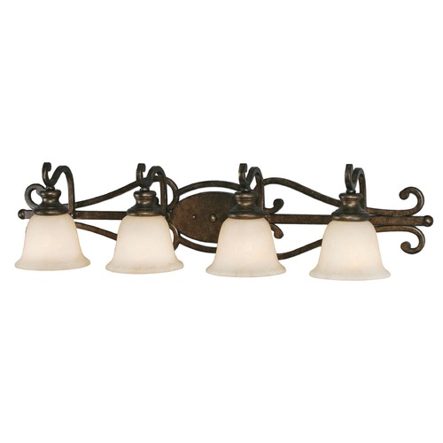 Golden Lighting Heartwood 39-Inch Bath Light in Burnt Sienna by Golden Lighting 8063-BA4 BUS