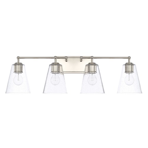 Capital Lighting Murphy 32.50-Inch Vanity Light in Polished Nickel by Capital Lighting 121741PN-463