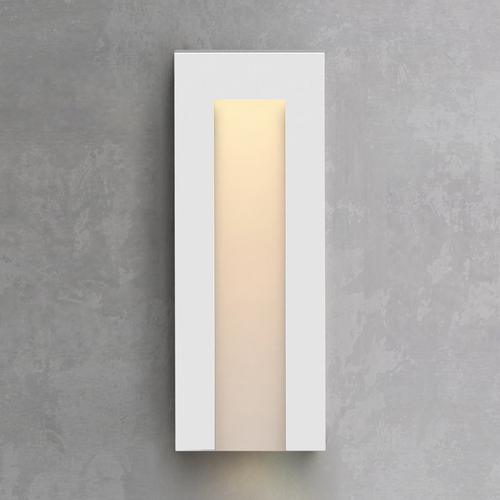 Taper 8-Inch 12V LED Deck Sconce in Satin White by Hinkley Lighting