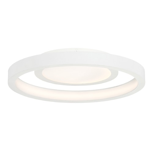 George Kovacs Lighting Knock Out LED Flush Mount in White by George Kovacs P2015-044-L