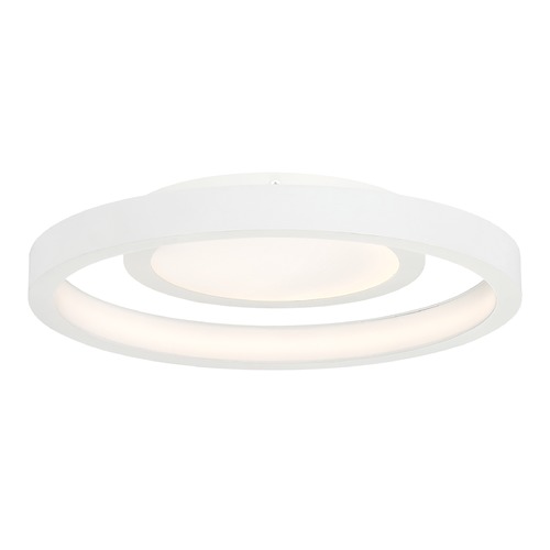 Knock Out LED Flush Mount in White by George Kovacs