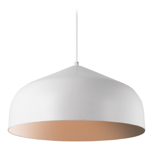 Kuzco Lighting Modern White and Copper LED Pendant 3000K 1549LM by Kuzco Lighting PD9117-WH/CP