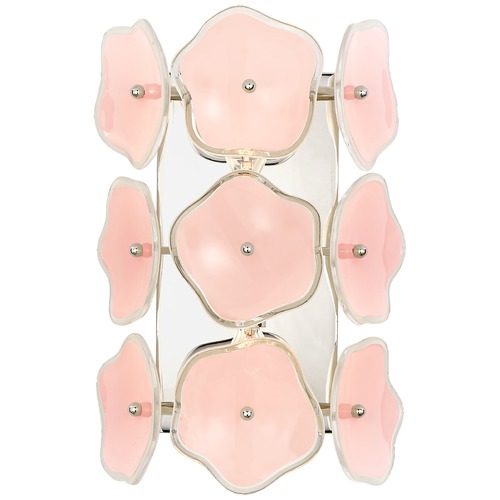 Visual Comfort Signature Collection Kate Spade New York Leighton Small Sconce in Nickel by Visual Comfort Signature KS2065PNBLS