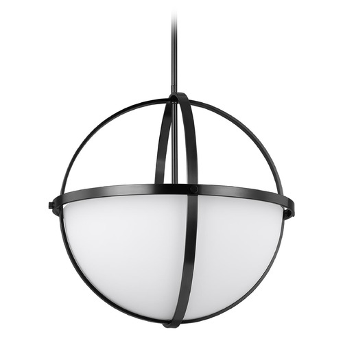 Alturas 19-Inch Midnight Black LED Pendant by Generation Lighting