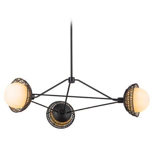 Alora Lighting Alan Pepin Perth Matte Black Chandelier