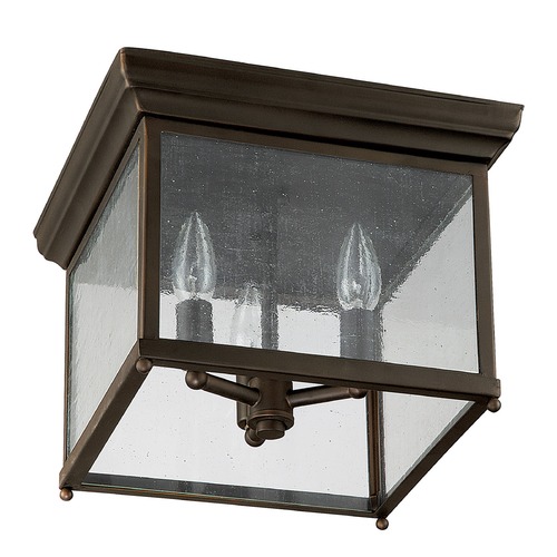 11-Inch Outdoor Flush Mount in Old Bronze by Capital Lighting
