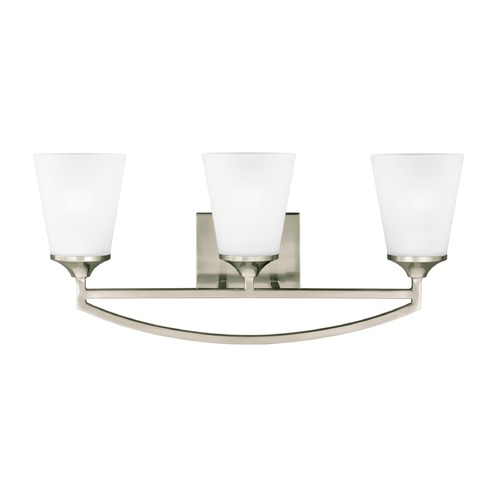 Hanford 23.94-Inch Bath Light in Brushed Nickel by Generation Lighting