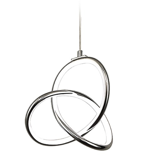 WAC Lighting Vornado Chrome LED Mini Pendant by WAC Lighting PD-84907-CH