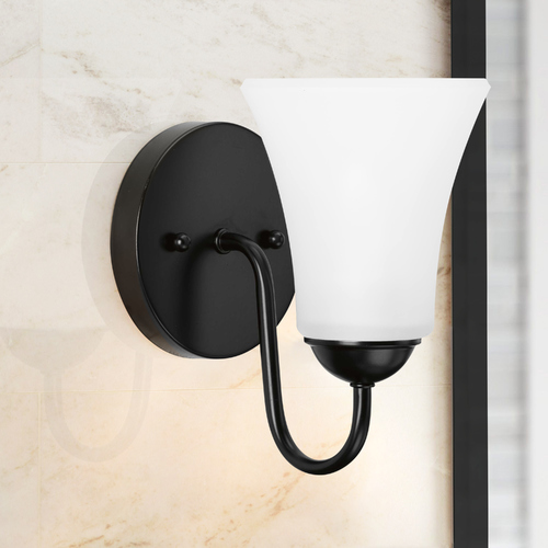 Progress Lighting Classic Black Sconce by Progress Lighting P300233-031