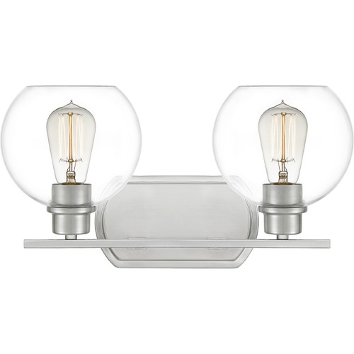 Quoizel Lighting Pruitt Brushed Nickel Bathroom Light by Quoizel Lighting PRUC8617BN
