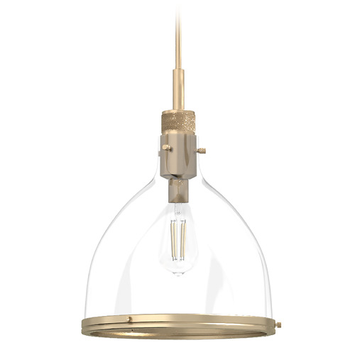 Hunter Fan Company Van Nuys Alturas Gold Pendant Light with Bowl / Dome Shade