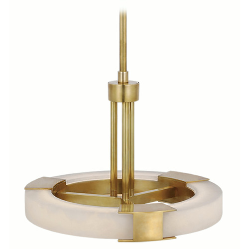 Visual Comfort Signature Collection Kelly Wearstler Covet Pendant in Brass & Alabaster by VC Signature KW5136ABALB