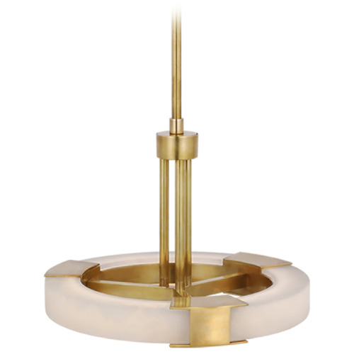 Visual Comfort Signature Collection Kelly Wearstler Covet Pendant in Brass & Alabaster by VC Signature KW5136ABALB