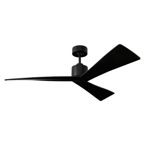 Visual Comfort Fan Collection Visual Comfort Fan Collection Adler 52 Matte Black Ceiling Fan Without Light 3ADR52BKBK