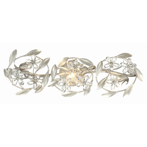 Crystorama Lighting Marselle Antique Silver Sconce