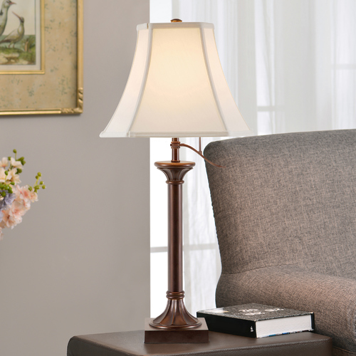 Desk Lamp in Antique Bronze Finish - Shade Not Included