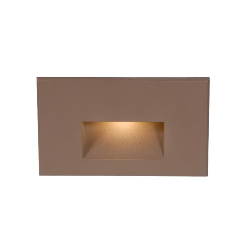 WAC Lighting Bronze LED Recessed Step Light with White LED by WAC Lighting WL-LED100F-C-BZ