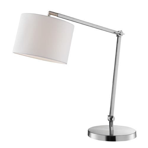 Lark Brushed Nickel Swing Arm Lamp by Lite Source Lighting