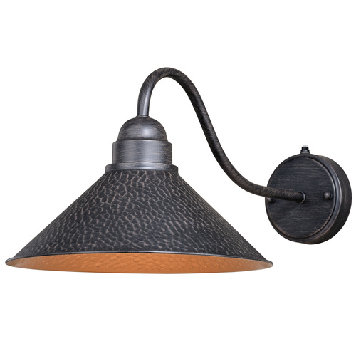 Outland 12-Inch Long Arm Outdoor Light in Aged Iron by Vaxcel Lighting