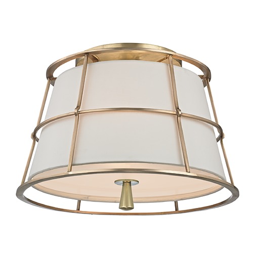 Savona Aged Brass Semi-Flush Mount by Hudson Valley Lighting