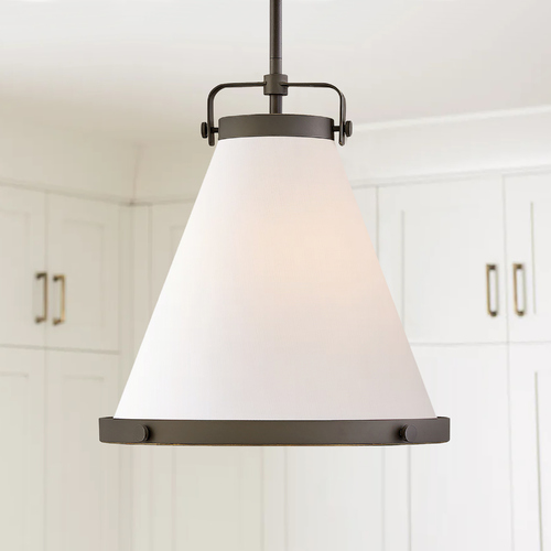 Hinkley Hinkley Lark Oil Rubbed Bronze Pendant Light with Conical Shade 4997OZ