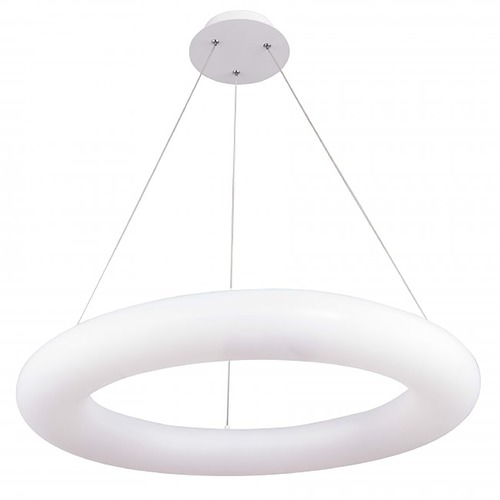WAC Lighting Wac Lighting Essence White LED Pendant Light with Oblong Shade PD-90924-35-WT