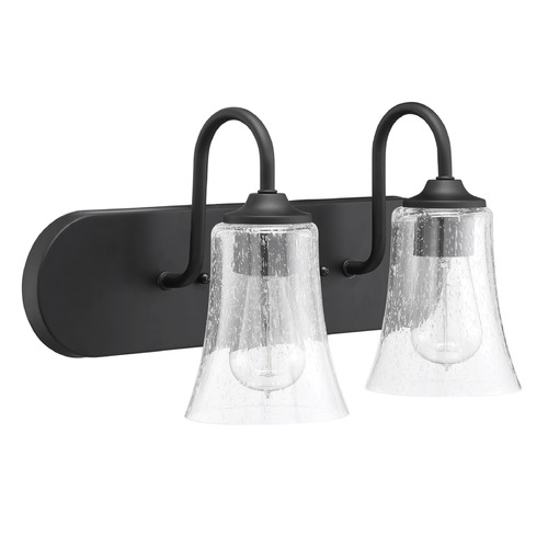 Gwyneth Flat Black Bathroom Light by Craftmade Lighting